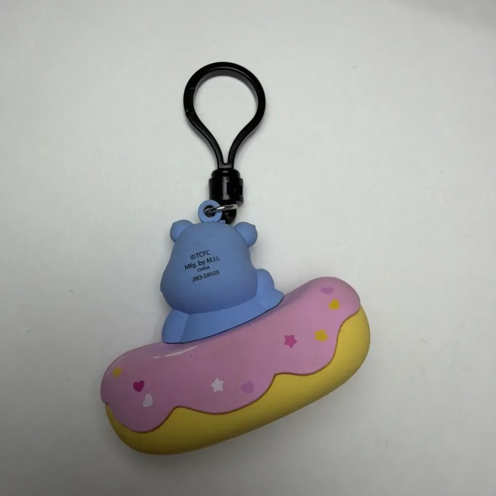 Care Bears Blue Grumpy Bear Donut Keychain Clip
